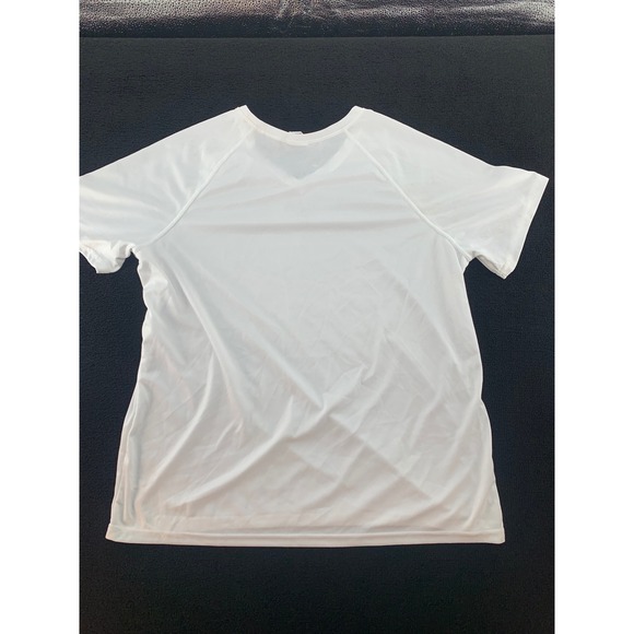 Augusta Sportswear Ladies XL White V Neck Short Sleeve Polyester T Shirt - Picture 2 of 4